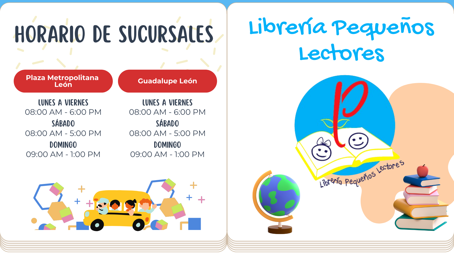 Horarios de atención desktop